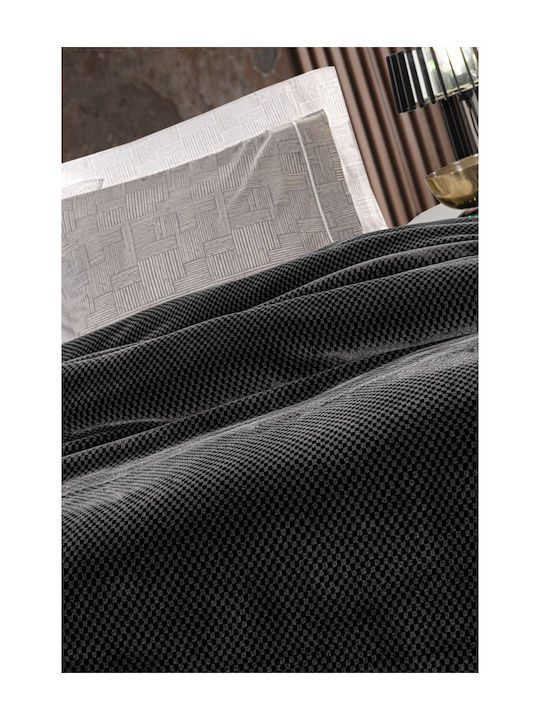 Guy Laroche Cheval Samtige Decke Moni 160x220cm Anthrazit