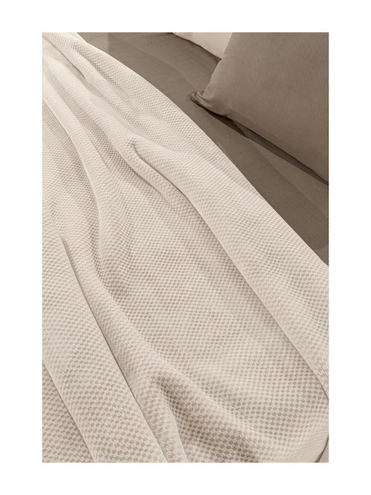Guy Laroche Cheval Samtige Decke Übergröße 220x240cm Perla