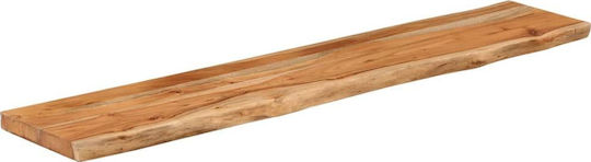 Wandregal Live Edge Kaffee 120x20x2.5cm