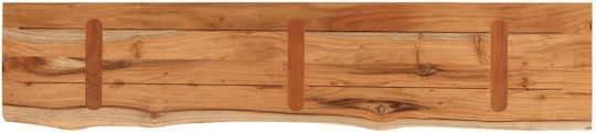 Ράφι Live Edge Καφέ 100x20x2.5εκ.