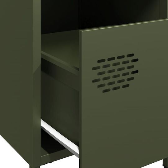Metal Bedside Tables Green 2 Pieces 35x39x43.5cm