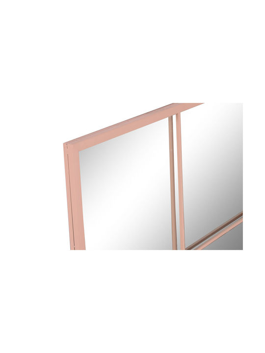 Home Esprit Wall Mirror with Pink Glass Frame 90x90cm 1pcs