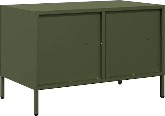Έπιπλο Τηλεόρασης Μεταλλικό Λαδί Μ68xΠ39xΥ43.5cm