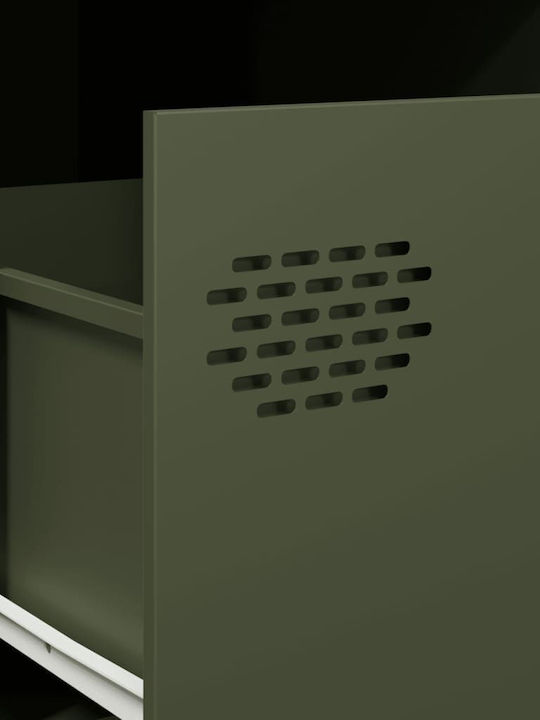 Metal TV Stand Olive Green M68xP50xH43.5cm