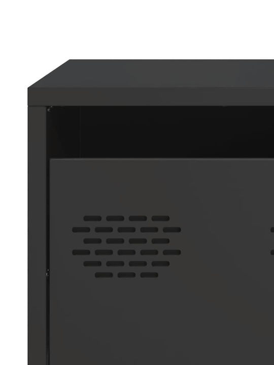 Έπιπλο Τηλεόρασης Μεταλλικό Μαύρο Μ68xΠ50xΥ43.5cm