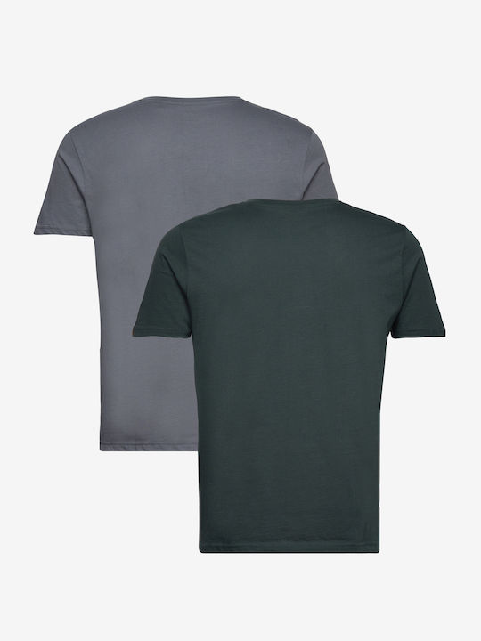 Alpha Industries T-shirt Greyblack, Dark Petrol