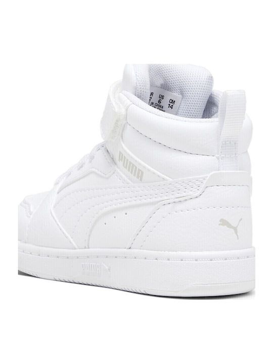 REBOUND V6 Kids Sneakers High with Scratch White