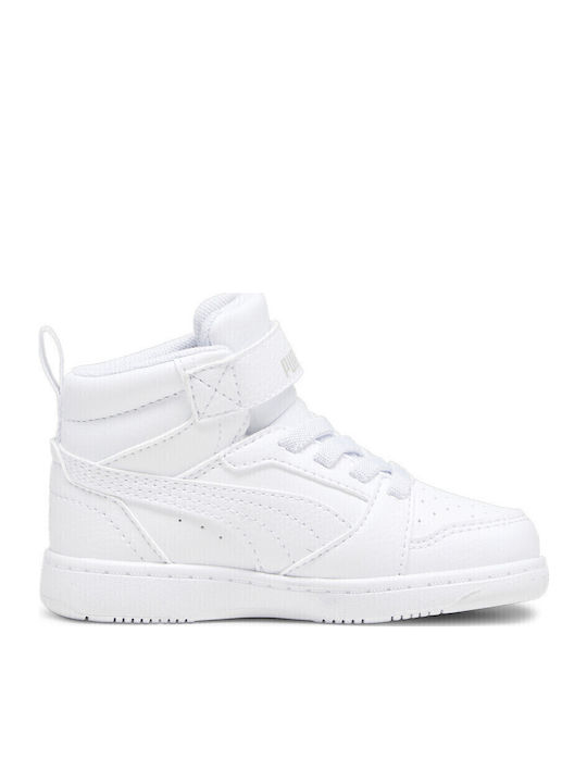 REBOUND V6 Kids Sneakers High with Scratch White