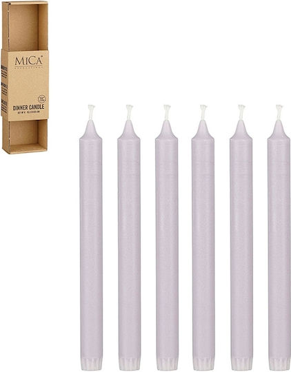 Mica Κηροπηγίου Λιλά 6τμχ