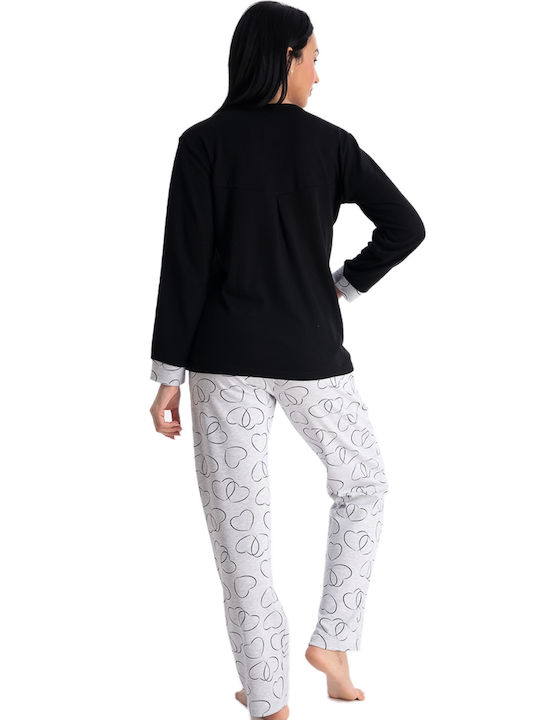 Rachel Set Pijamale pentru Femei Negru