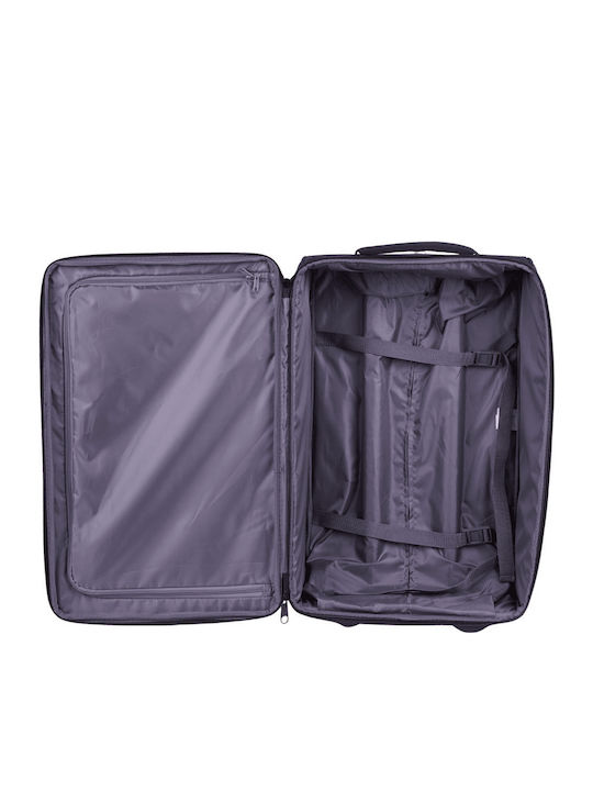 CAT Cabin Fabric Suitcase Black With 2 Wheels Height 53cm