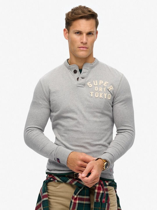 Superdry Blouse Cadet Grey Marl