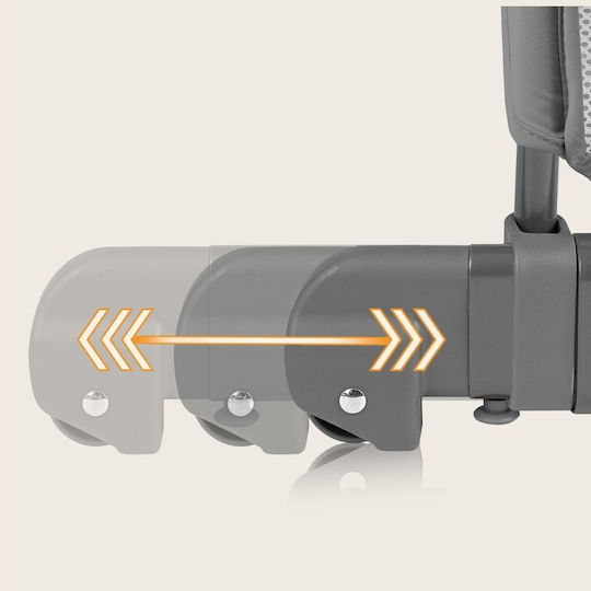 Lionelo Wiege Thomi Plus mit Matratze und Rädern Gray Concrete