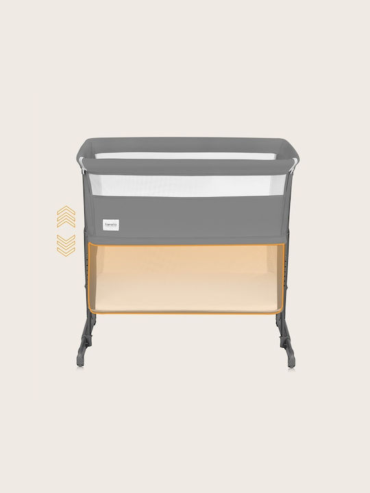 Lionelo Λίκνο Thomi Plus με Στρώμα και Ρόδες Beige Sand
