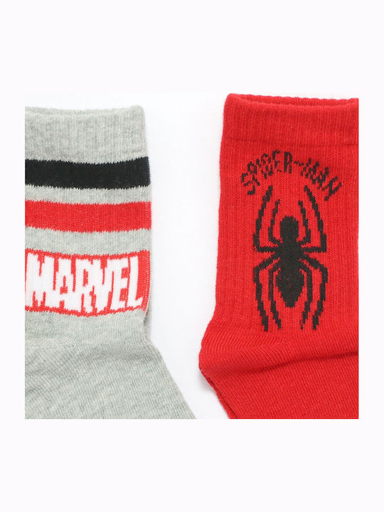 Marvel Παιδικές Κάλτσες Αθλητικές Μαύρες 3 Ζευγάρια