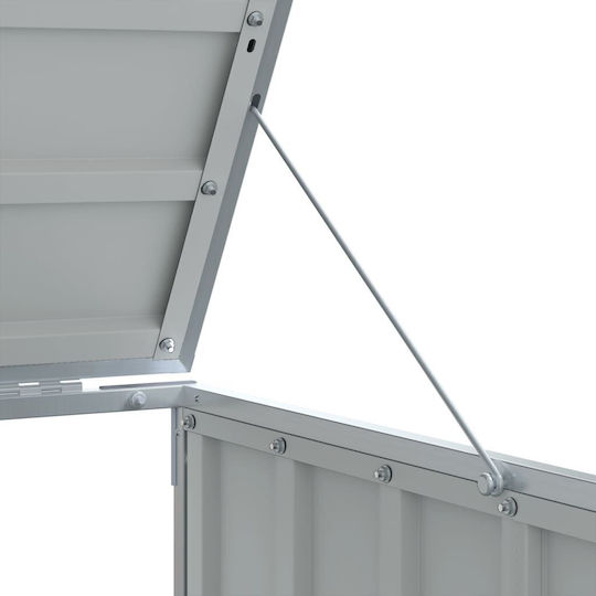 Triple Waste Bin Frame 216x81x115 cm Steel Brown 4006182