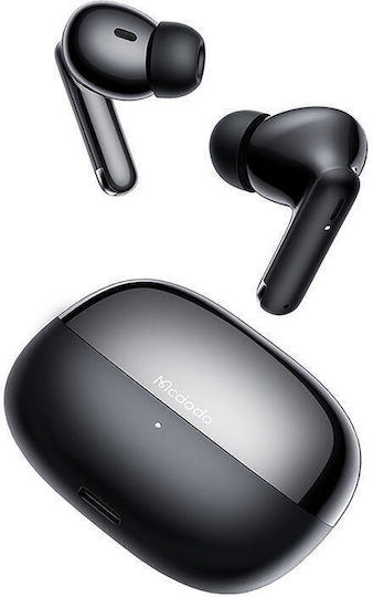 Mcdodo HP-004 In-ear Bluetooth Handsfree Ακουστικά με Αντοχή στον Ιδρώτα και Θήκη Φόρτισης Μαύρα
