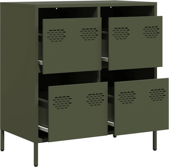 Sertar de depozitare metalică L68xW39xH73.5buc