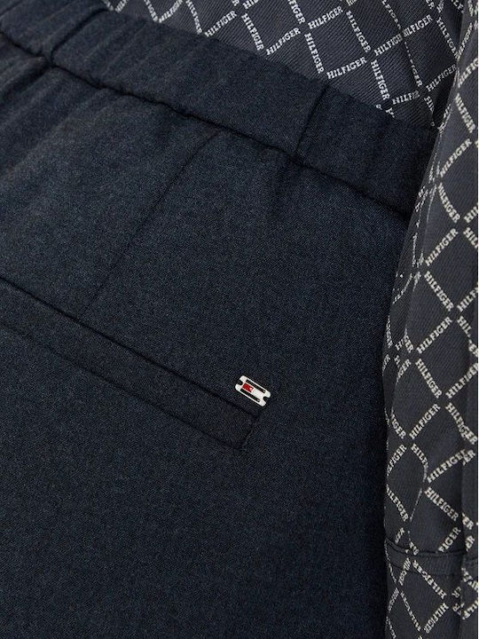 Women's Fabric Trousers with Elastic Slim Fit Desert Sky Heather