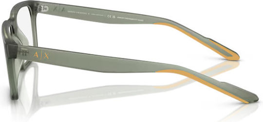 Armani Exchange Plastic Eyeglass Frame Green AX3118U 8362