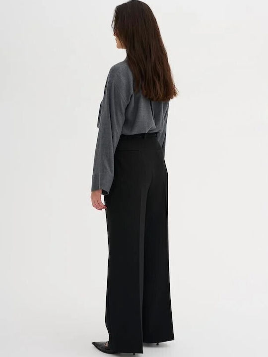Damen Stoff Hose Black