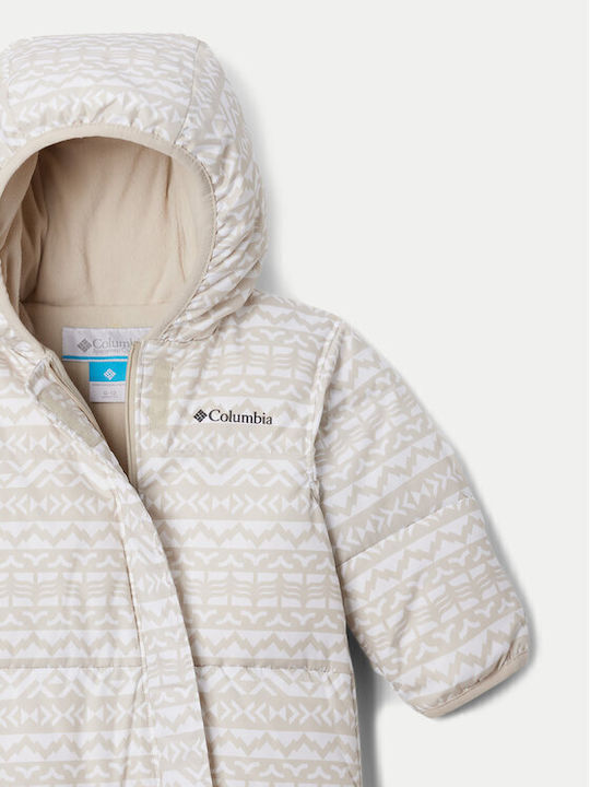 Columbia Snuggly Bunny Bunting Baby Bodysuit for Going Out Long-Sleeved Beige