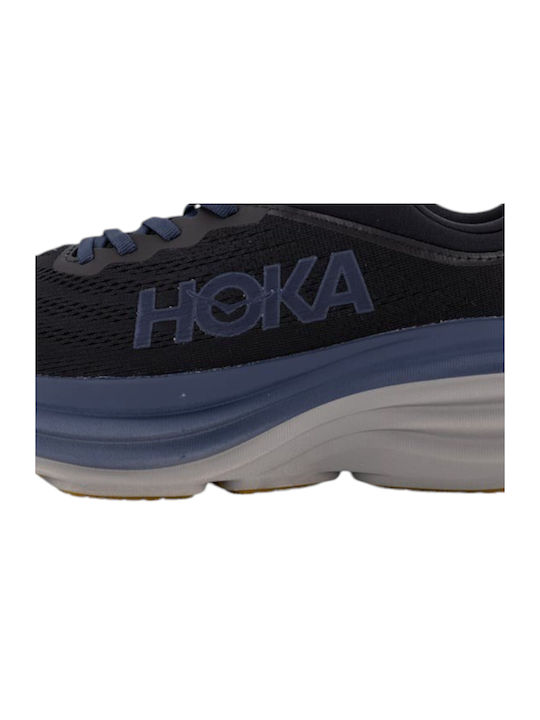 Bondi 8 Herren Sportschuhe Laufen Black - Iron Ore