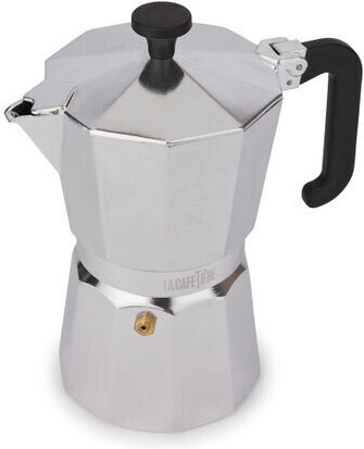 La Cafetière Venice Aluminium Espresso Maker 6-cup Silver