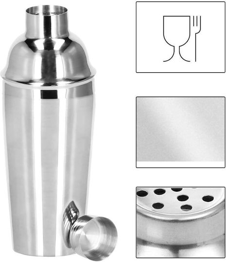 Cocktail Shaker Kit Bartenders 550ml Ki13 6 Pieces