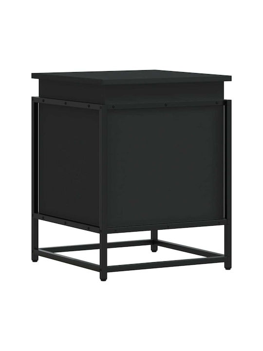 vidaXL Dekorative Truhe Hölzernes Schwarz 40x40x51.5cm