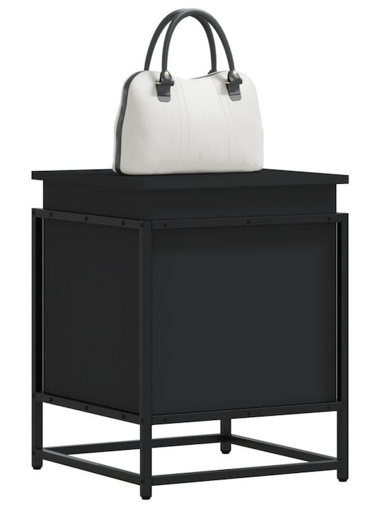 vidaXL Dekorative Truhe Hölzernes Schwarz 40x40x51.5cm