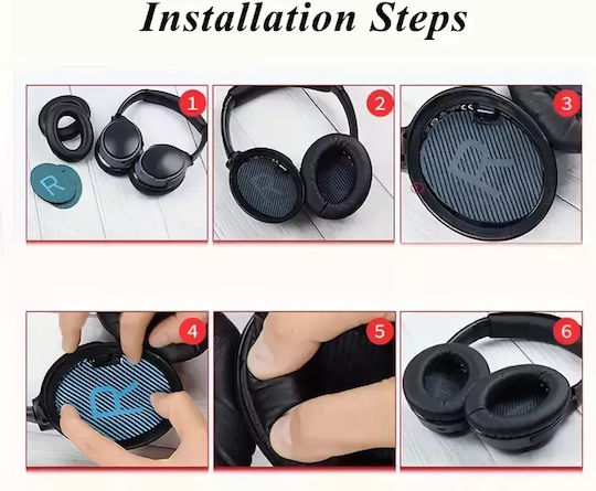 Bose Quietcomfort Ανταλλακτικά Earpads Ακουστικών για QC2 / QC15 / QC35 / QC25 Quiet Comfort