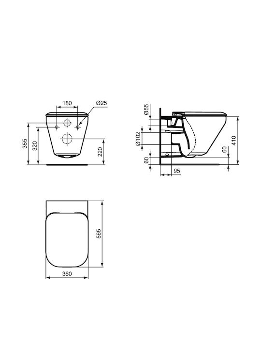 Ideal Standard Capac WC Plastic Alb