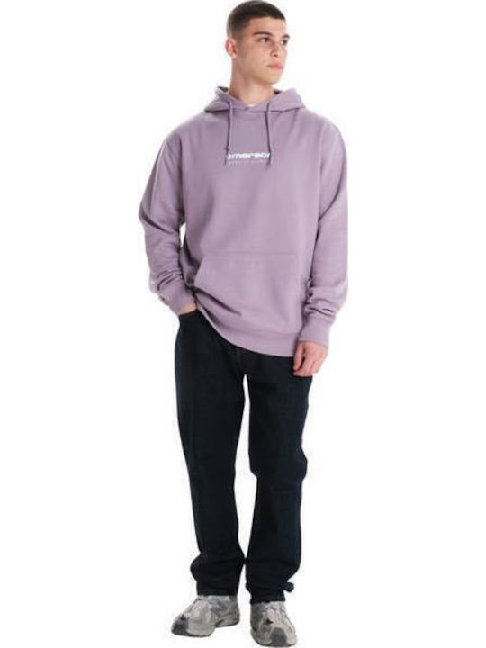 Суитшърт с Качулка Лилав Violet Purple