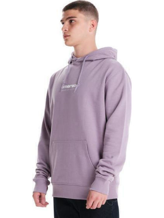 Суитшърт с Качулка Лилав Violet Purple