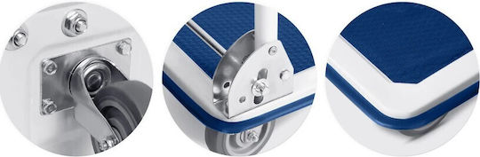 Humberg Transport Trolley Foldable for Weight Load up to 300kg White