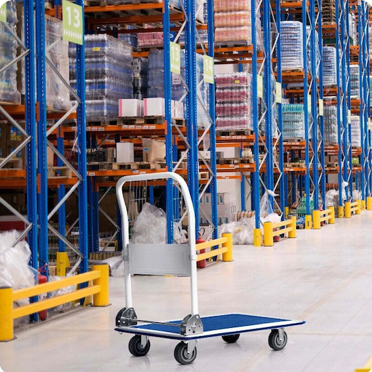 Humberg Transport Trolley Foldable for Weight Load up to 300kg White