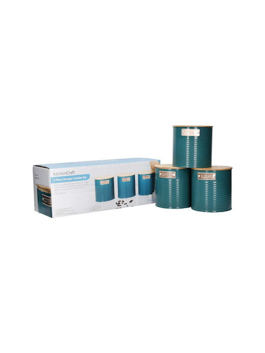 Steel Food Storage Containers 3 Pcs Coffee Tea – Kitchen Craft