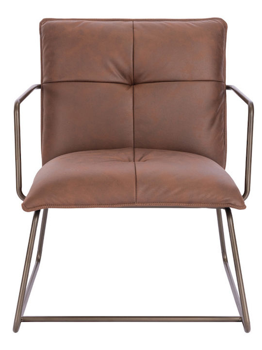 Fotoliu Vizitator Standby în Culoare Maro 65x67x65cm 2buc