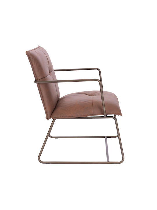 Fotoliu Vizitator Standby în Culoare Maro 65x67x65cm 2buc