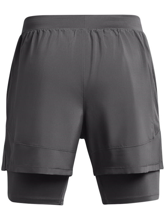Launch 2 in 1 Sports Men's Shorts Gray