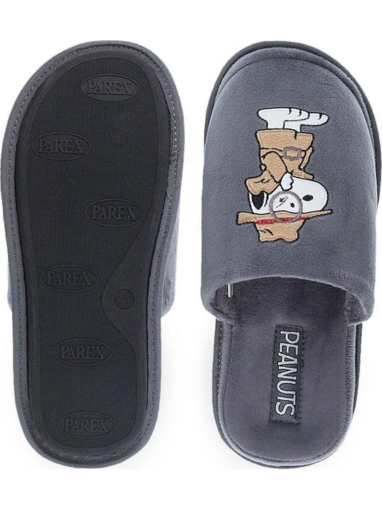 Snoopy Men's Slipper Gray