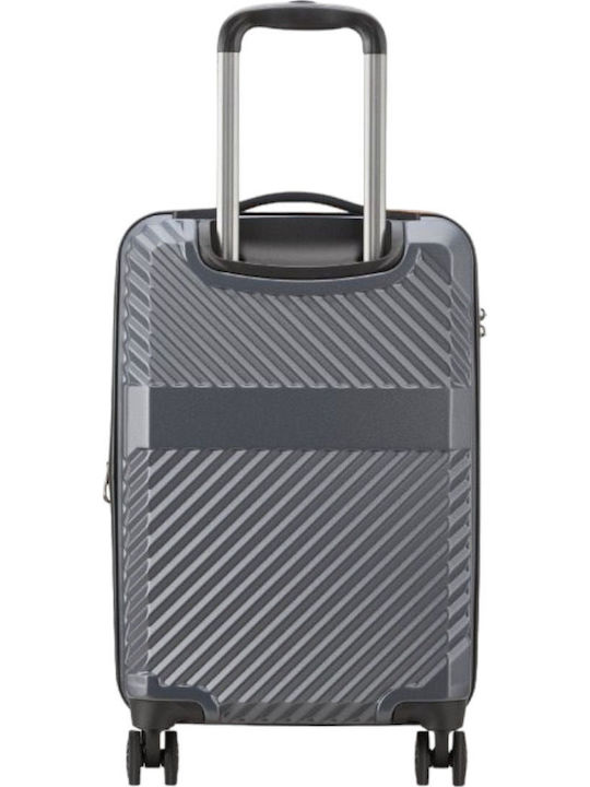 Securitech by Delsey Patrol Cabin Hard Suitcase Grey with 4 Wheels Height 55cm