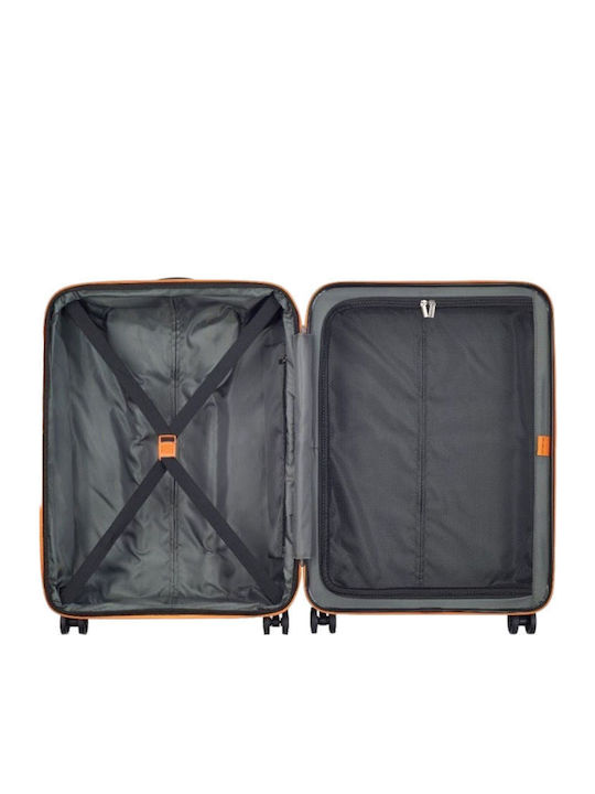 Securitech by Delsey Mittlerer Hartschalen-Reisekoffer Grau mit 4 Rädern Höhe 65,5 cm