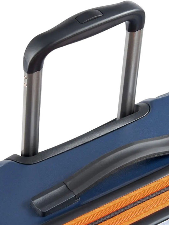Securitech by Delsey Patrol Μεγάλη Βαλίτσα Ταξιδίου Σκληρή Blue με 4 Ρόδες Ύψους 75.5εκ.
