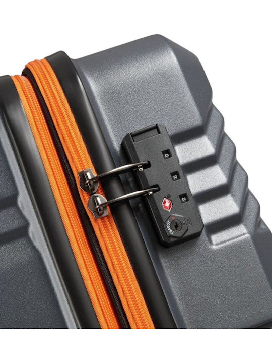 Securitech by Delsey Patrol Μεγάλη Βαλίτσα Ταξιδίου Σκληρή Grey με 4 Ρόδες Ύψους 75.5εκ.