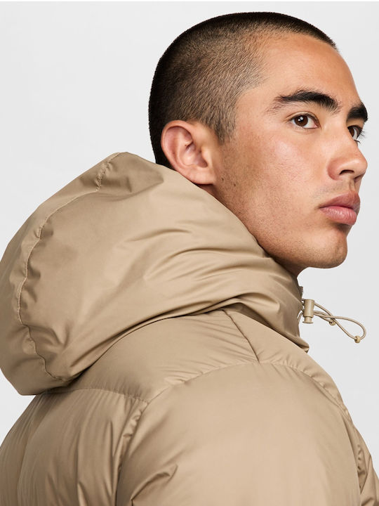 Storm-fit Windrunner Primaloft Winter Jacket Puffer Brown
