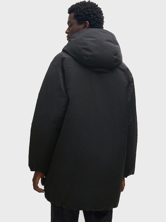 Herren Jacken Wasserdicht Schwarz Mandev2441