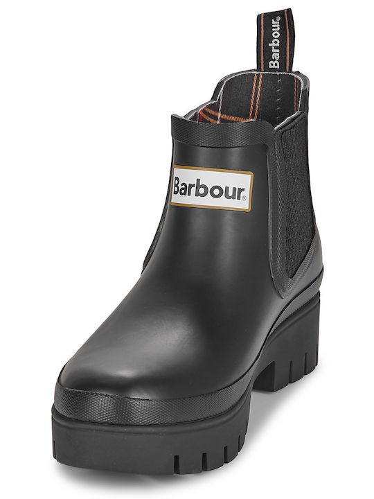 Halton Damen Gummistiefel Schwarz