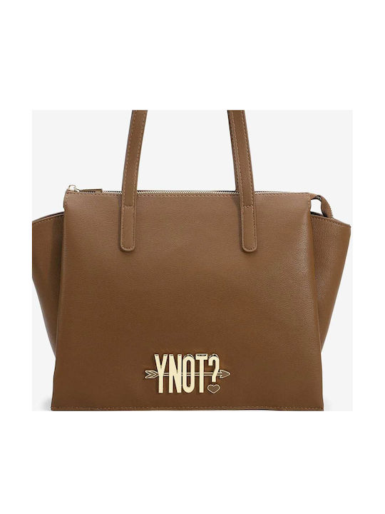 Y Not? Women's Bag Shopper Shoulder Tabac Brown LVS005F5